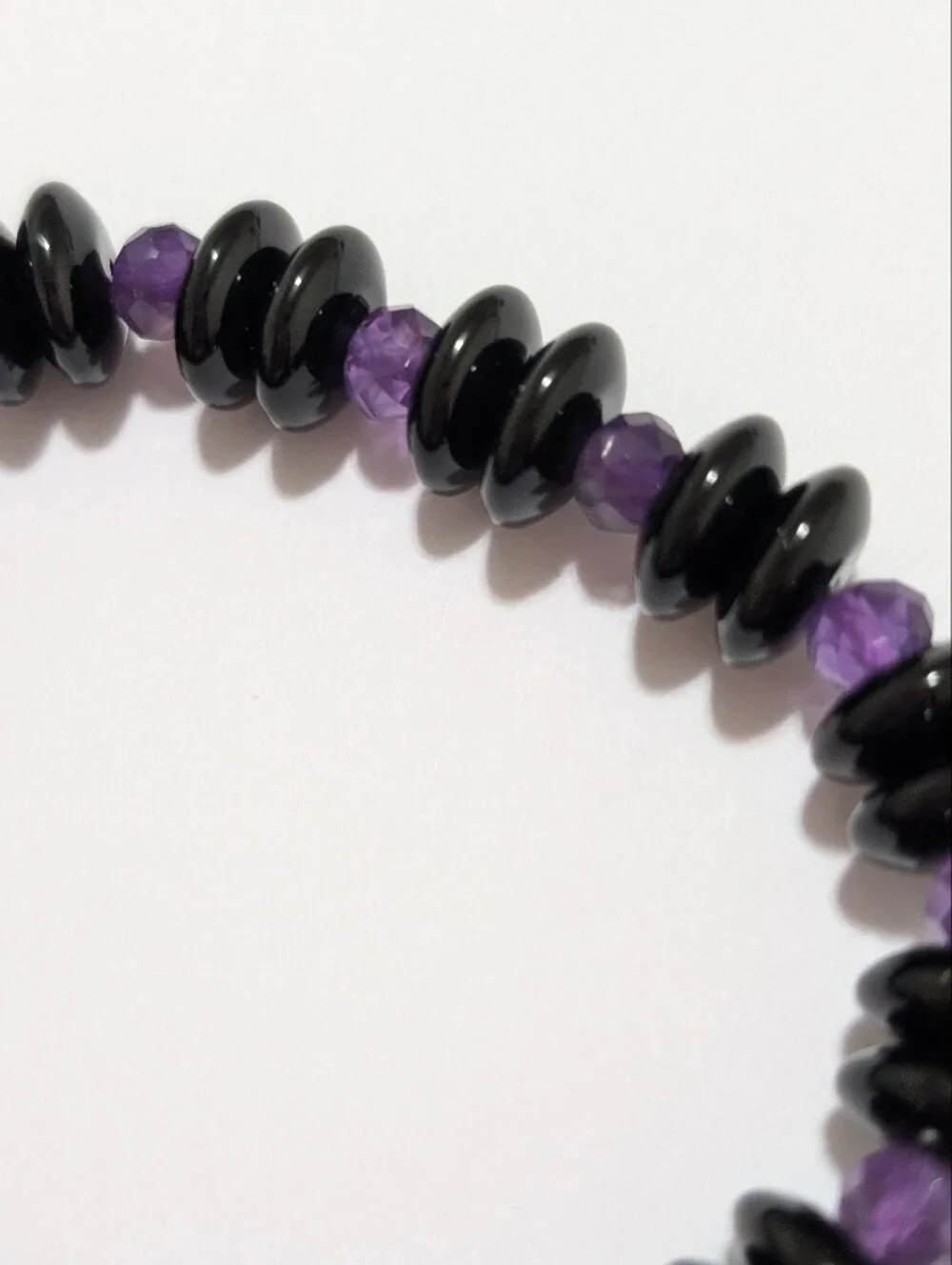 Onyx/Amethyst Bracelet